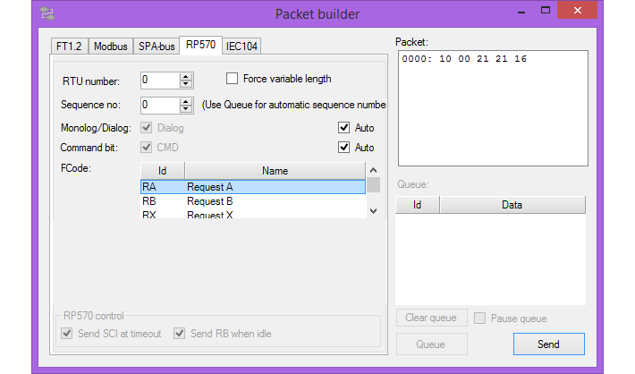 Packet builder ABB RP570
